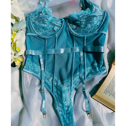 Bodysuit azul cielo estilo tanga