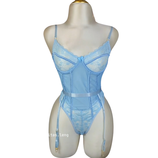 Bodysuit azul cielo estilo tanga